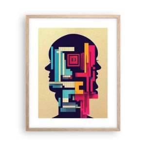 Poster in light oak frame - New Ties - 40x50 cm