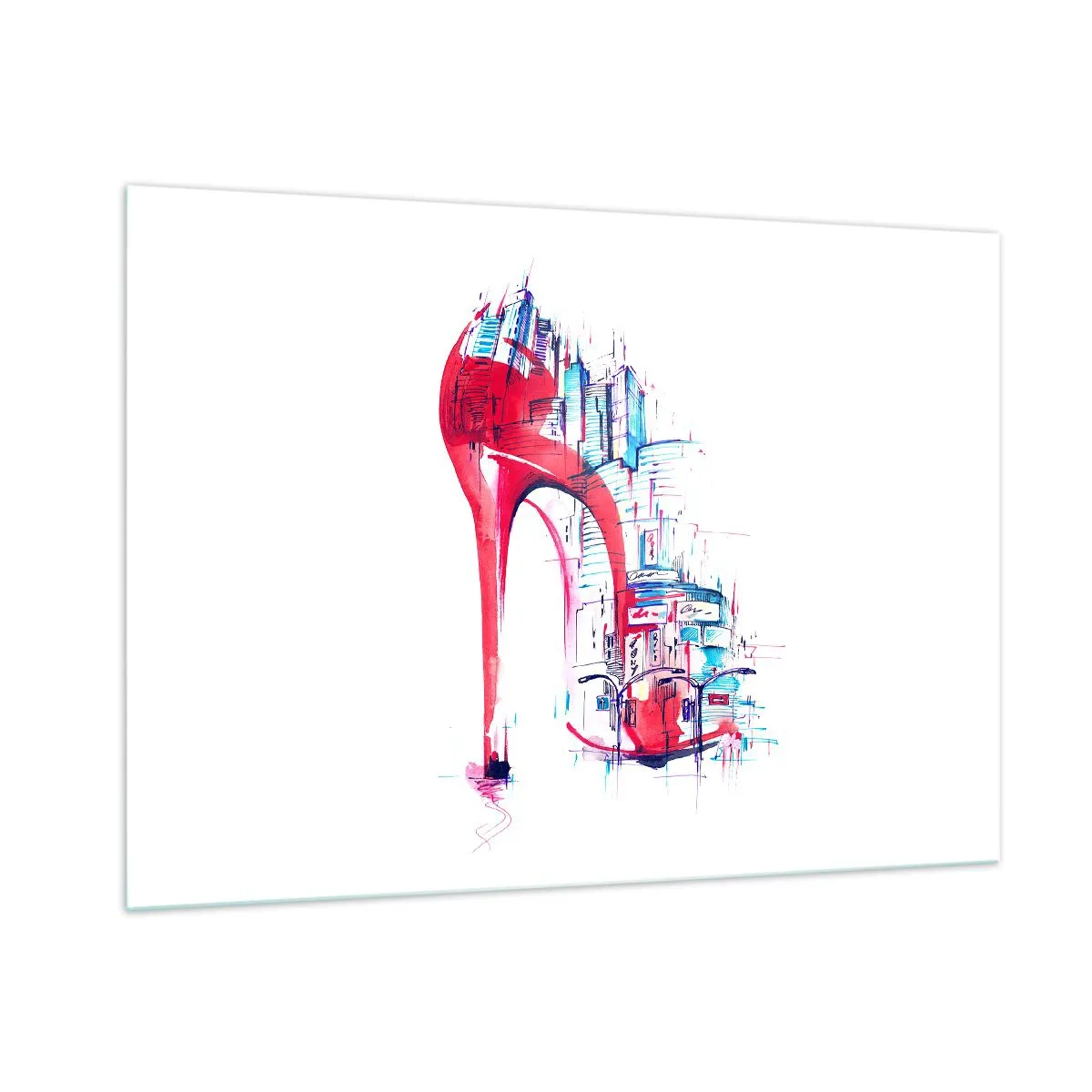 Glass picture - Big City Elegance - 100x70 cm