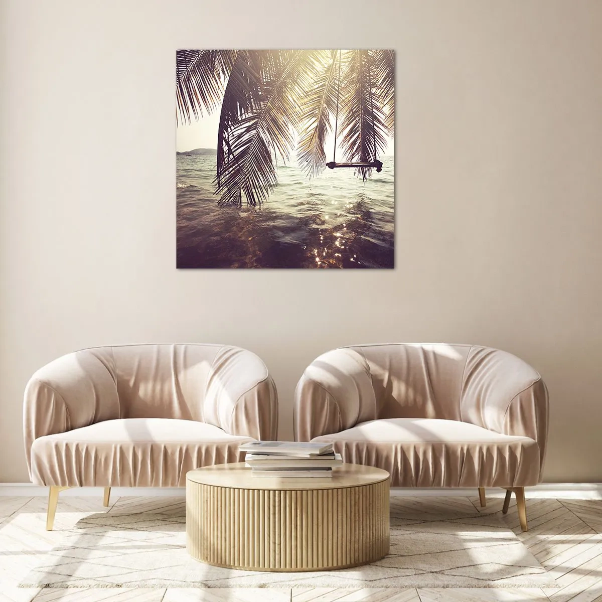 Glass picture - You Can Dream as Much as You Wish - 60x60 cm