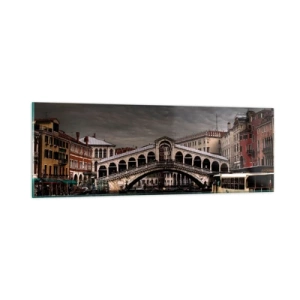 Glass picture - Promise of a Venetian Evening - 90x30 cm
