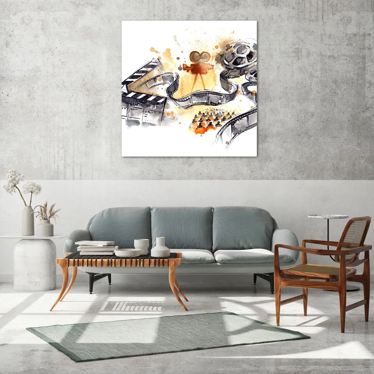 Glass picture - In a Dreamland - 70x70 cm
