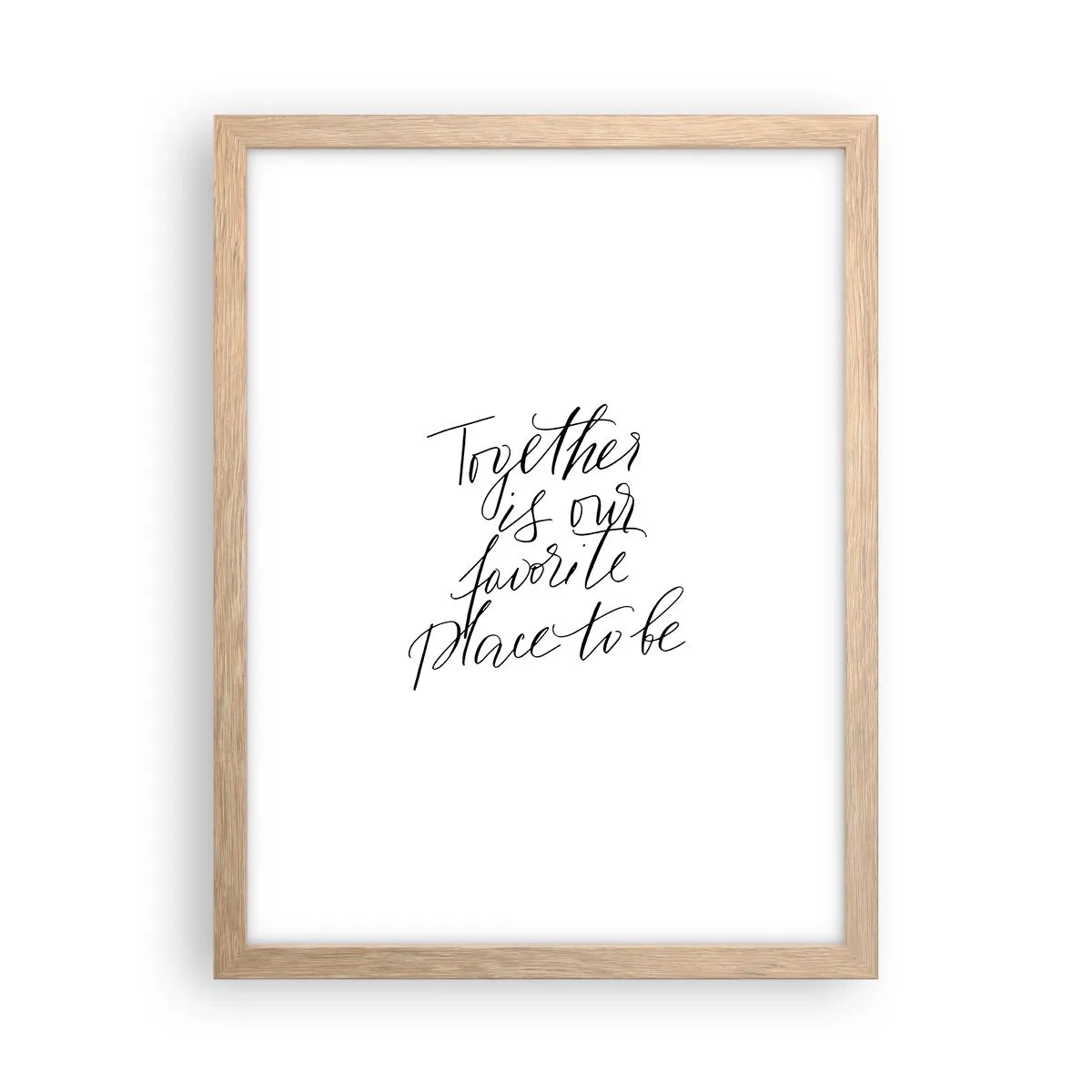 Poster in light oak frame - Do You Also Feel This? - 30x40 cm