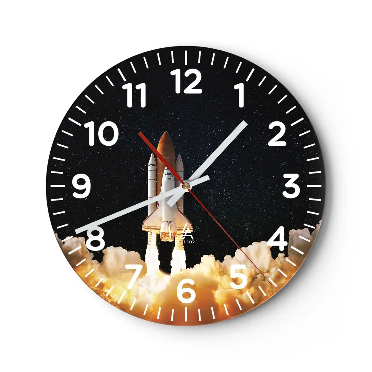 Wall clock - Clock on glass - As Astra! - 40x40 cm