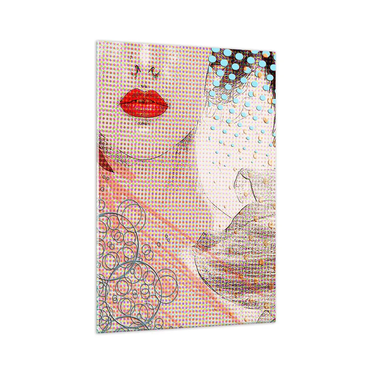 Glass picture - Comic Heroine - 70x100 cm
