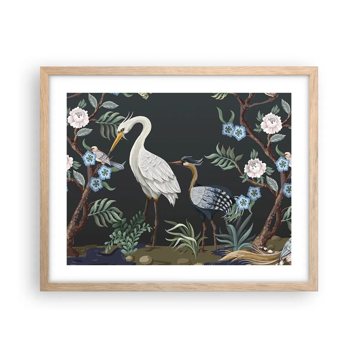 Poster in light oak frame - Bird Truth - 50x40 cm