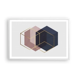 Poster in white frmae - Power of Simplicity - 91x61 cm