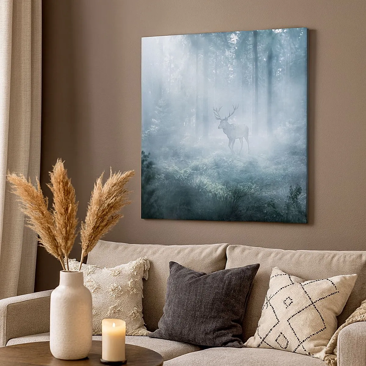 Canvas picture - Morning Round of the Estate - 30x30 cm