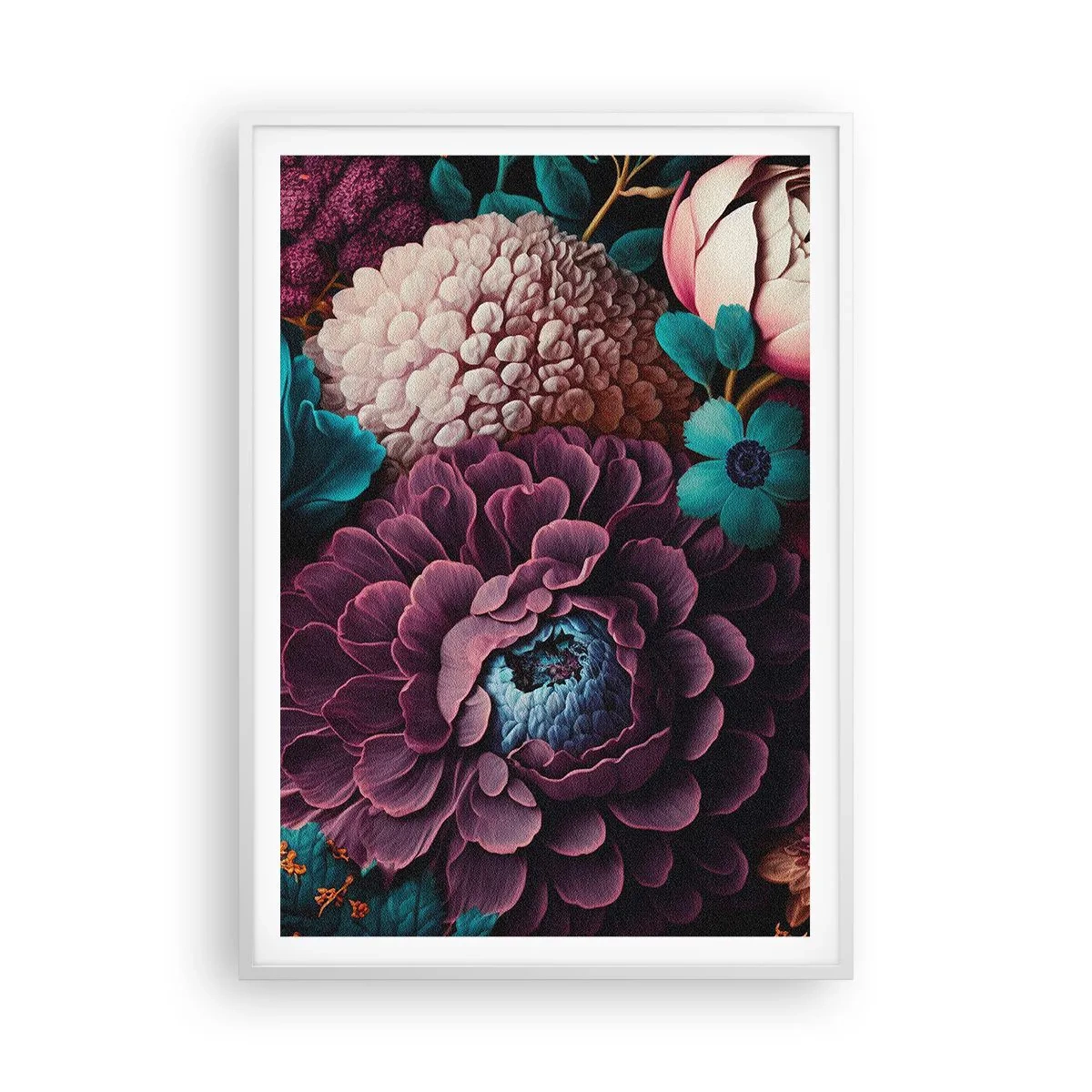 Poster in white frmae - Rich Nature - 70x100 cm