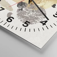 Clock face with numbers