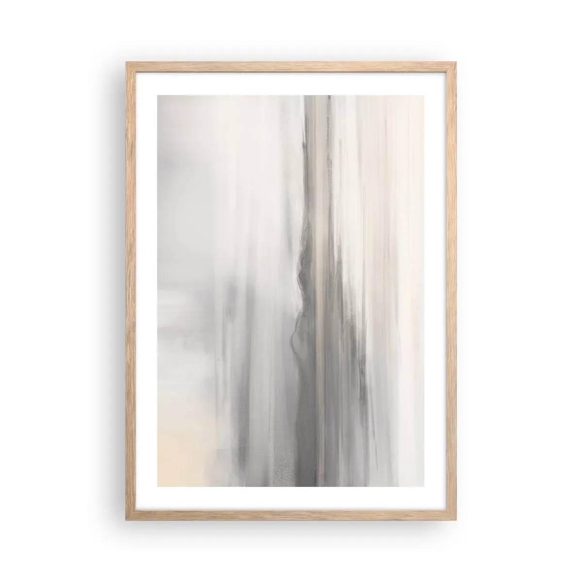 Poster in light oak frame - Thoughtful Distance - 50x70 cm