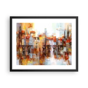Poster in black frame - Under The Bridge It Is Also Pretty - 50x40 cm