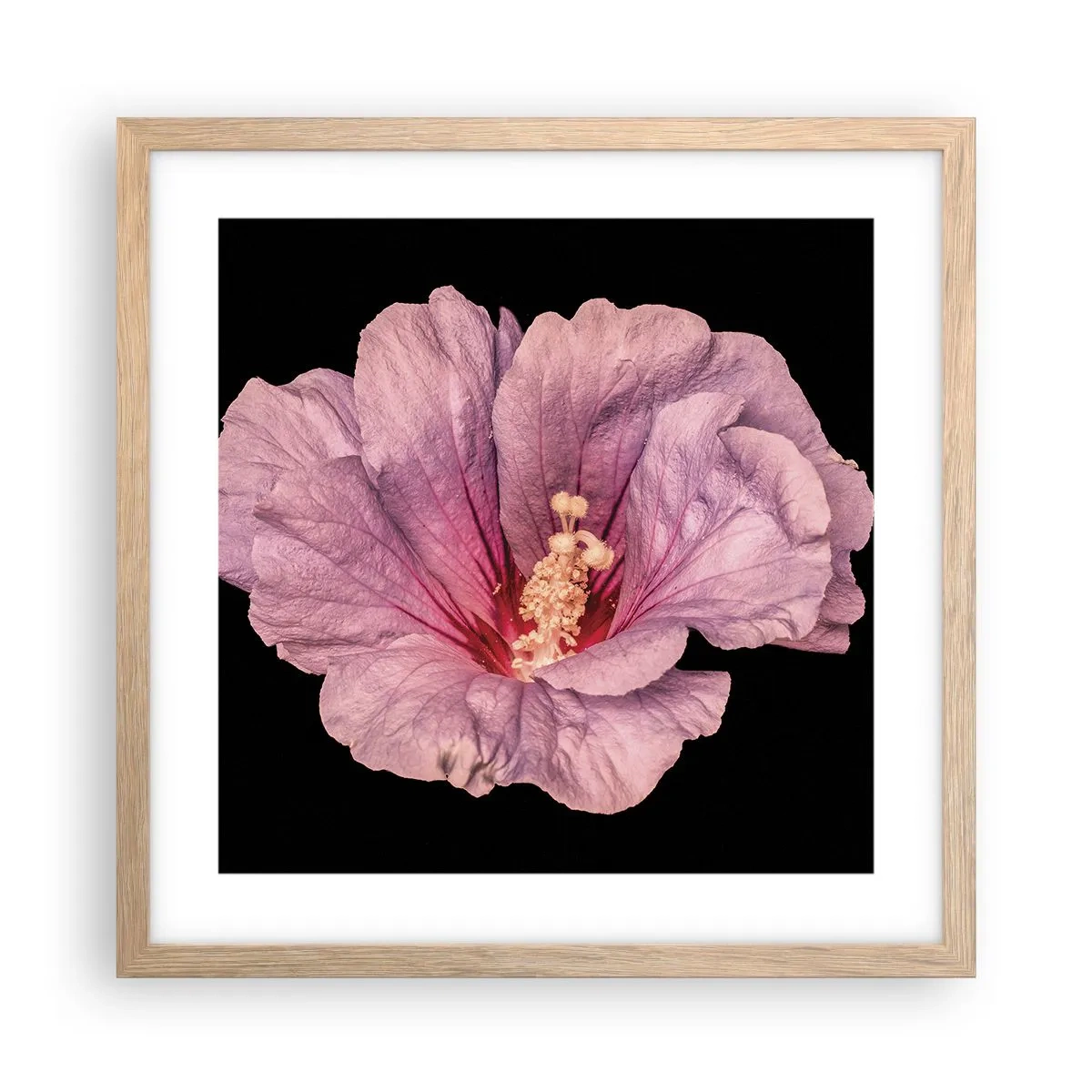 Poster in light oak frame - Straight from the Heart - 40x40 cm