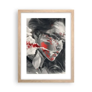 Poster in light oak frame - Smoke of Absurdity - 30x40 cm