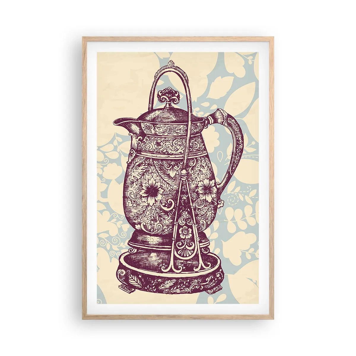 Poster in light oak frame - Beauty of Ordinary Life - 61x91 cm