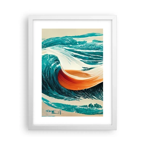 Poster in white frmae - Surfer's Dream - 30x40 cm