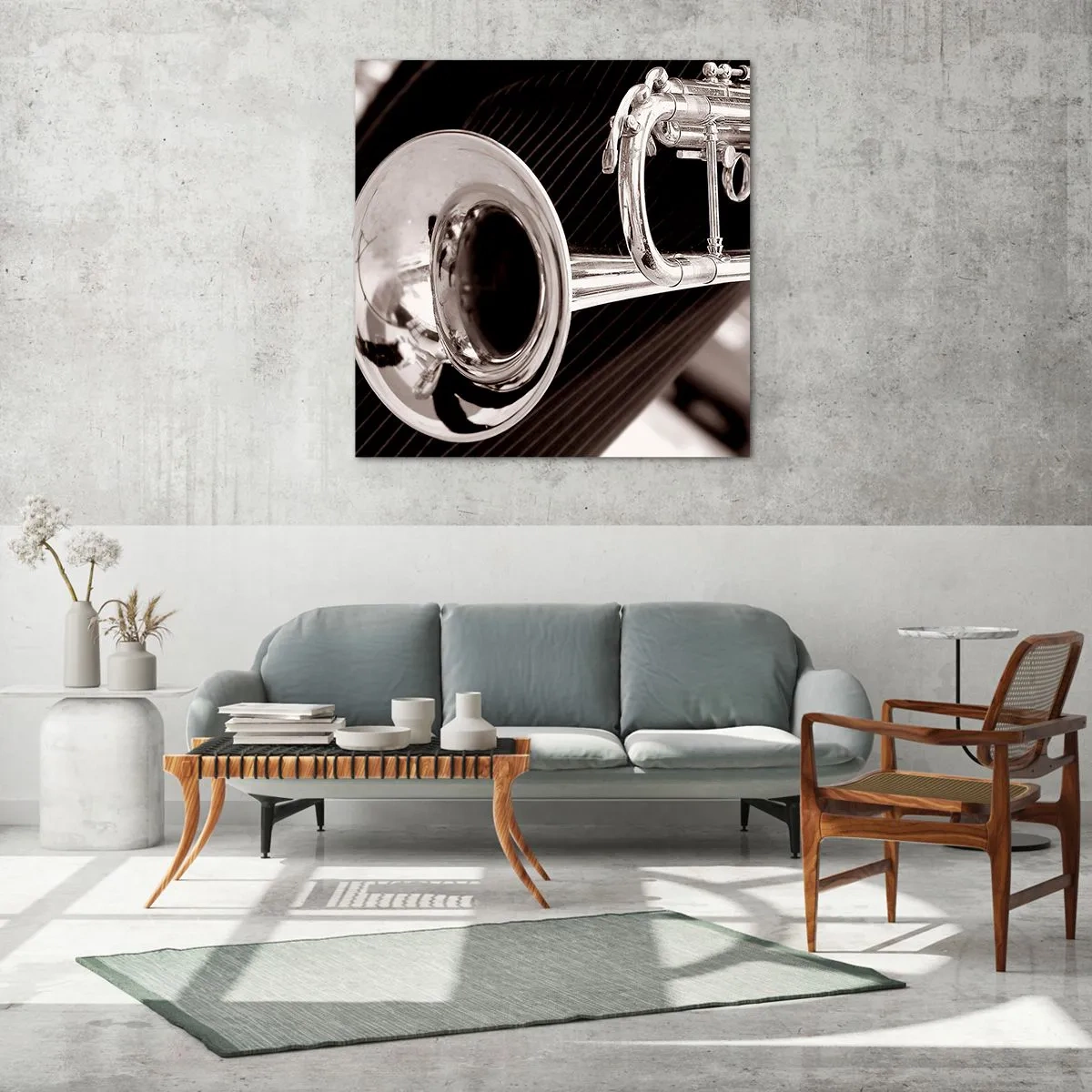 Glass picture - Musical Journey to the 30-ies - 40x40 cm