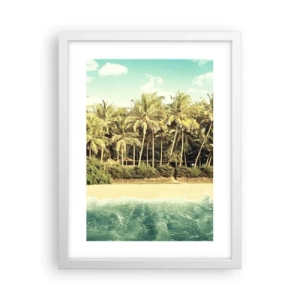 Poster in white frmae - How about Here? - 30x40 cm