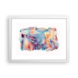 Poster in white frmae - Colourful Mess - 40x30 cm
