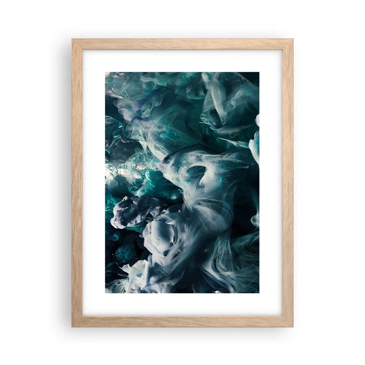 Poster in light oak frame - Movement of Colour - 30x40 cm