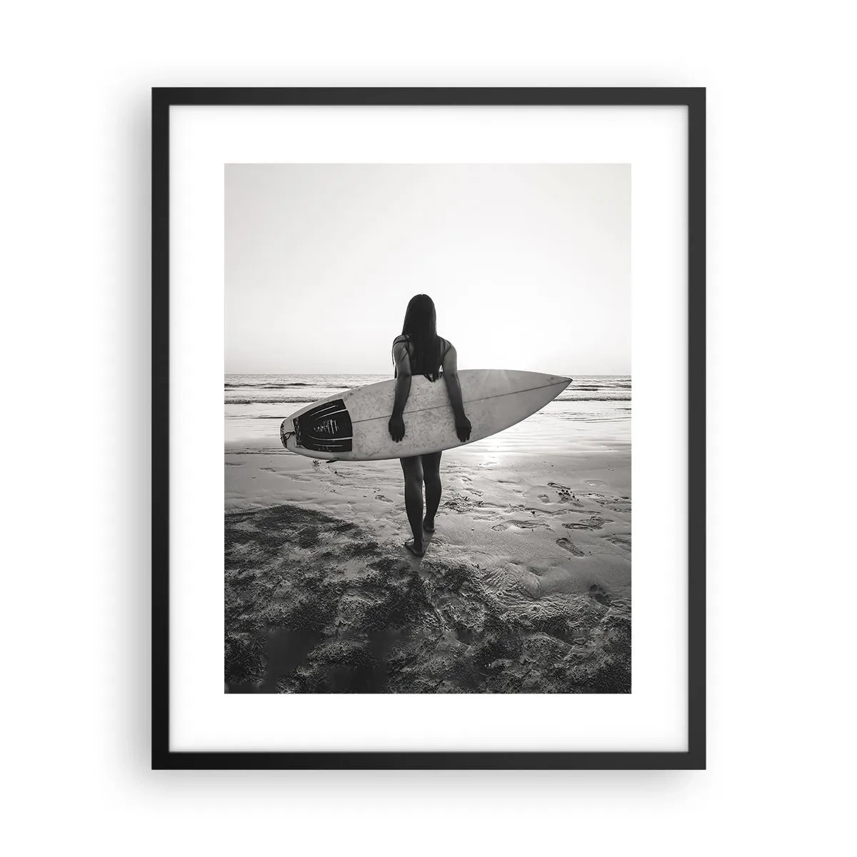 Poster in black frame - Daughter of Sea Wave - 40x50 cm