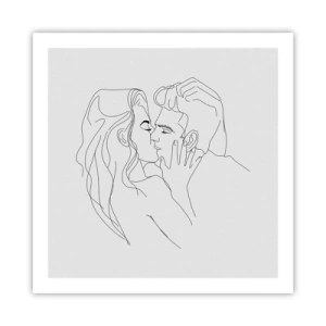 Poster - With the Same Line - 60x60 cm