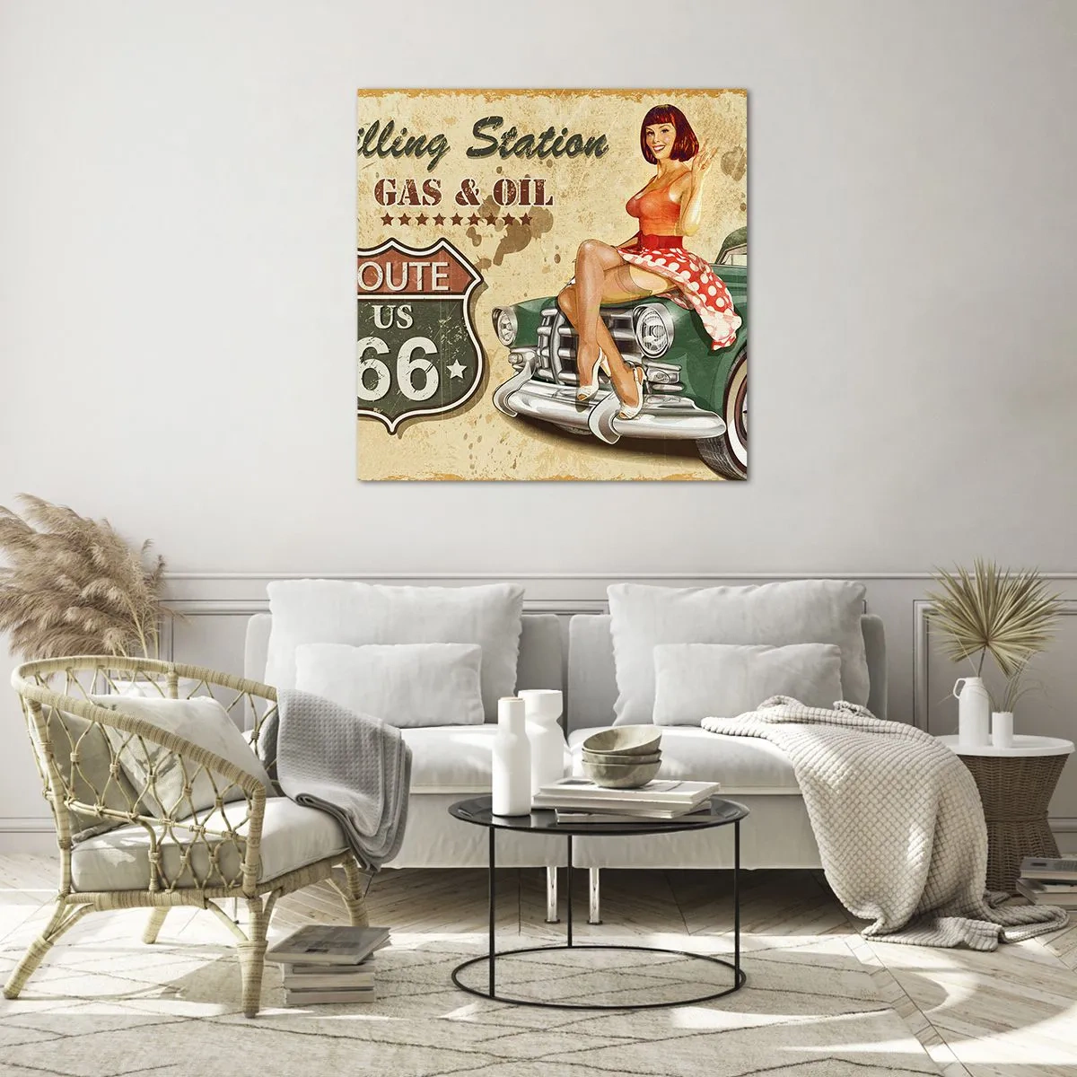 Glass picture - Wonderful 40-ies - 30x30 cm