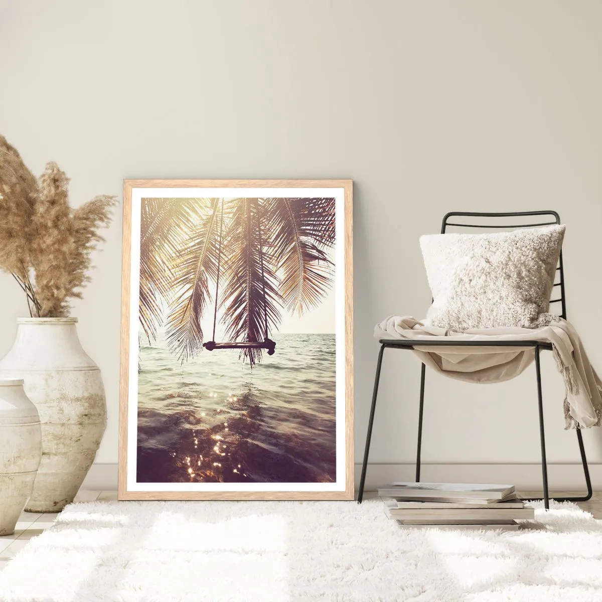 Poster in light oak frame - You Can Dream as Much as You Wish - 70x100 cm