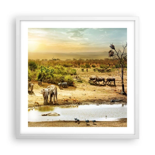 Poster in white frmae - There Is a River that Flows from Eden - 50x50 cm