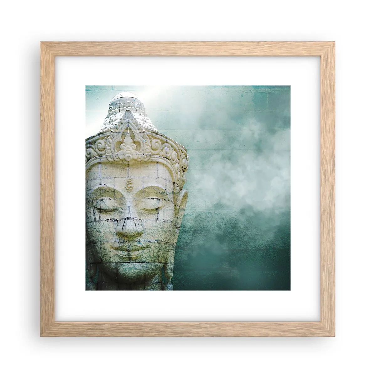 Poster in light oak frame - In Search of Light - 30x30 cm