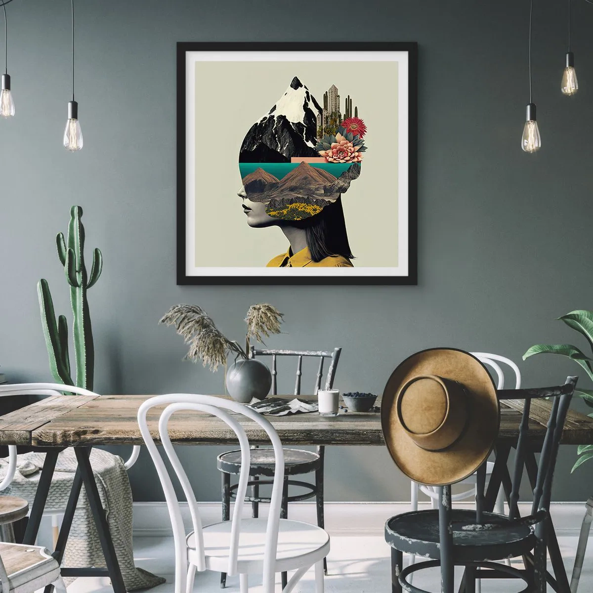 Poster in black frame - Woman - Always a Mystery - 30x30 cm