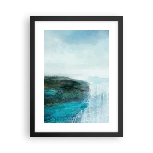 Poster in black frame - Marine Abstract - 30x40 cm