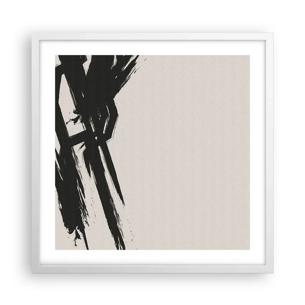 Poster in white frmae - Uncontrollable Rush - 50x50 cm