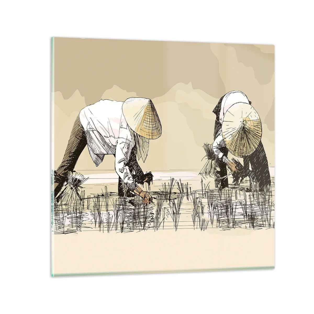 Glass picture - Good Harvest - 40x40 cm