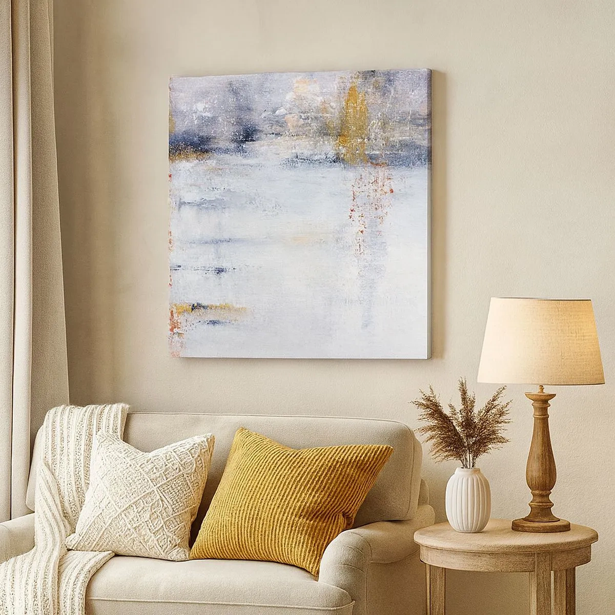 Canvas picture - Behind a Curtain of Air - 30x30 cm