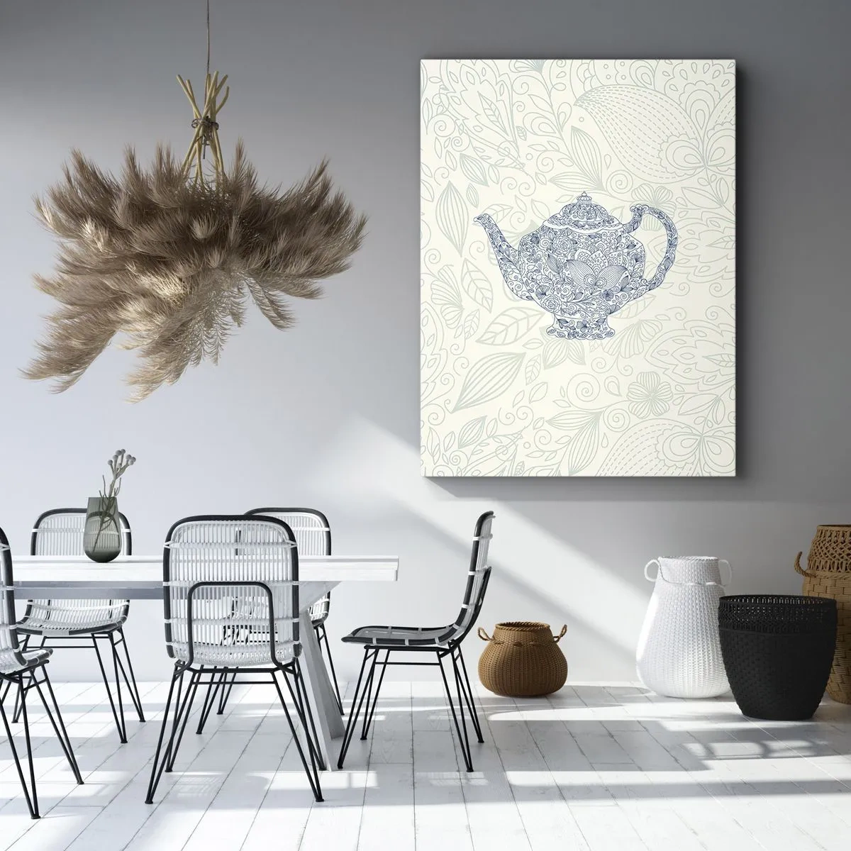 Canvas picture - Charm of Tea - 45x80 cm
