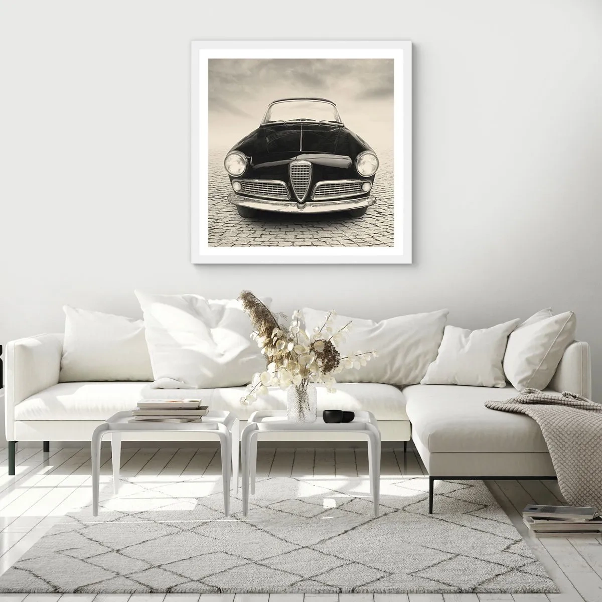 Poster in white frmae - How Can You not Love Me? - 50x50 cm