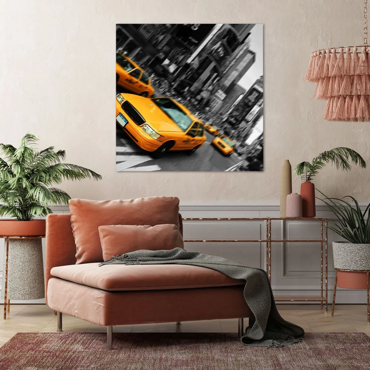 Canvas picture - New York Sun Drops - 60x60 cm
