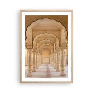Poster in light oak frame - In Maharaja's Palace - 50x70 cm