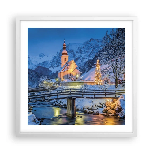 Poster in white frmae - Spirit of Christmas - 50x50 cm