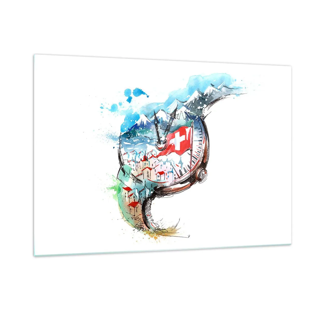 Glass picture - Spirit of Switzerland - 120x80 cm