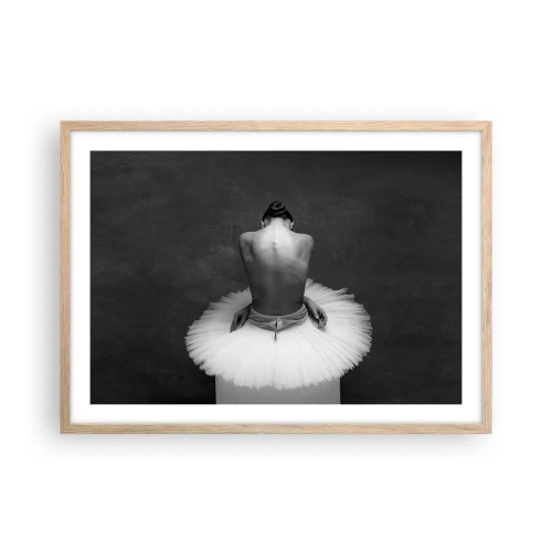 Poster in light oak frame - It Is Blossoming - 70x50 cm