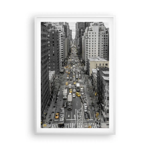 Poster in white frmae - New York Life - 61x91 cm