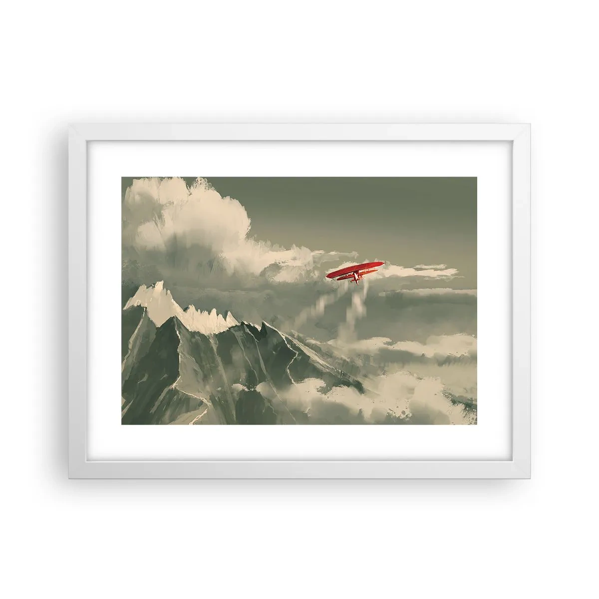 Poster in white frmae - Fearless Pioneer - 40x30 cm