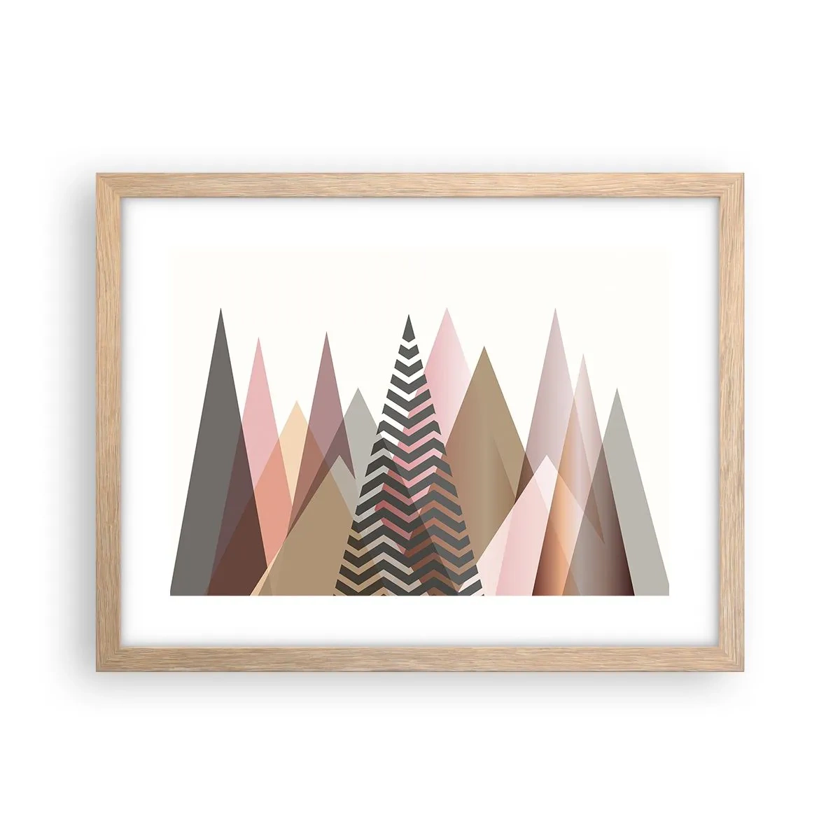 Poster in light oak frame - View of the Piramide - 40x30 cm