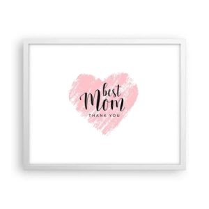 Poster in white frmae - Always the Right Moment - 50x40 cm