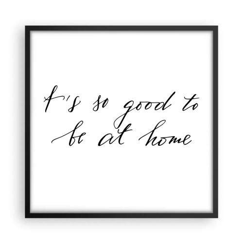 Poster in black frame - Whole Truth - 50x50 cm