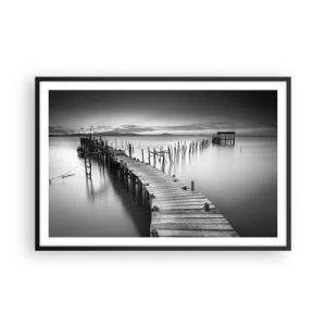 Poster in black frame - Peace of a Forgotten Shore - 91x61 cm