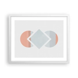 Poster in white frmae - Situation Is Clear - 50x40 cm