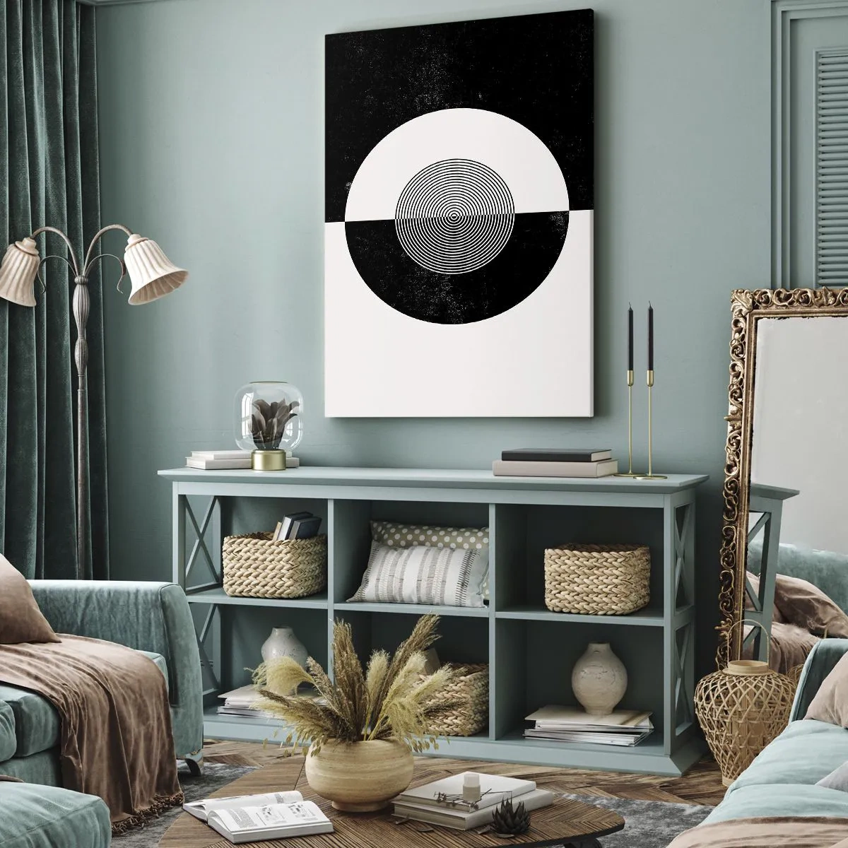 Canvas picture - Harmony in Black and White - 50x70 cm