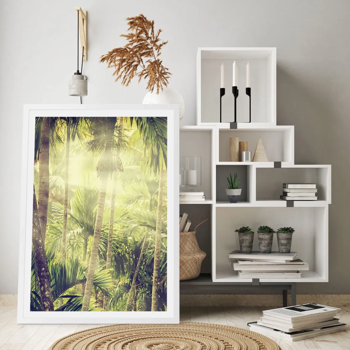 Poster in white frmae - In Green Heat - 40x50 cm